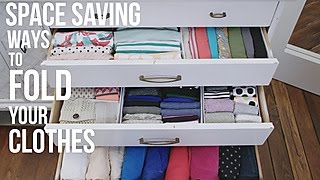 How to Fold Your Clothes to Save Space  HGTV [upl. by Eul]