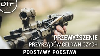 Przewyższenie Przyrządów Celowniczych na Karabinku kolimator Aimpoint T1 na karabinku AR15 [upl. by Hachmin157]