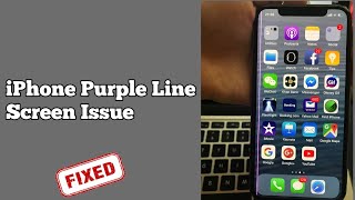 How to Fix Purple Line Appeared on the iPhone Screen [upl. by Katherine381]