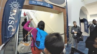 MSC Cruises Embarkation at Port of Miami  What it Was Like 4K [upl. by Zetes]