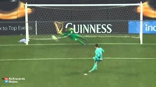 Thibaut Courtois amazing penalty for Chelsea to win over PSG [upl. by Otilia]