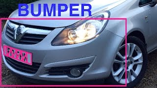 How to Remove Vauxhall Corsa D Front Bumper [upl. by Anaihr]