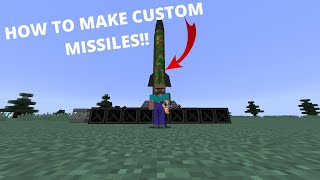 Minecraft Nuclear Tech Mod HOW TO MAKE CUSTOMLAUNCH NUCLEAR MISSILES [upl. by Noonberg718]