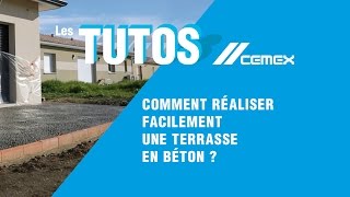 Tuto  DIY  Comment réaliser facilement une terrasse en béton [upl. by Frodine16]