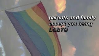 ✧༺🤍༻∞ parents  family accept you being LGBTQ subliminal ∞༺🤍༻✧ [upl. by Zoltai746]