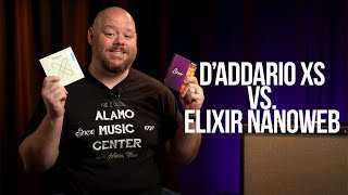 Coated Acoustic Guitar Strings DAddario XS vs Elixir Nanoweb [upl. by Gautea]