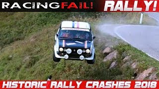 Historic Legend Rally Cars Crash Compilation 2018 [upl. by Aihseyt]