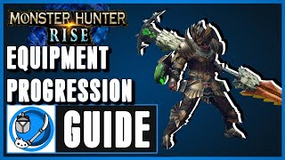 MH Rise Insect Glaive Equipment Progression Guide Recommended Playing [upl. by Gerrie147]