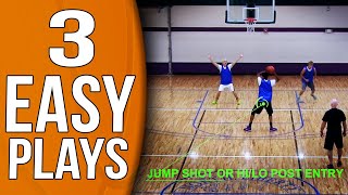 3 EASY and EFFECTIVE Youth Basketball Plays [upl. by Intyrb]