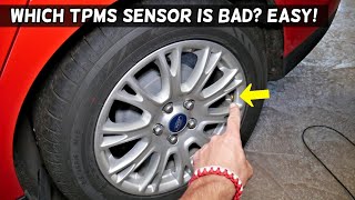 HOW TO TELL WHICH TPMS SENSOR IS BAD demonstrated on FORD [upl. by Armyn]