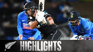 Record Breaking Chase  FULL HIGHLIGHTS  BLACKCAPS v India  1st ODI 2020 [upl. by Loferski799]