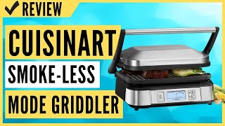 Cuisinart GR6S Contact SmokeLess Mode Griddler Review [upl. by Leiuqeze331]