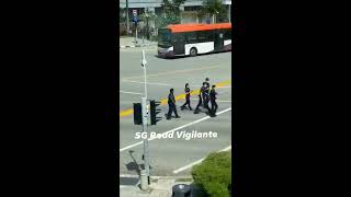 21Aug2020 esplanade drive man without mask get arrested by singapore police force officers [upl. by Ojibbob]