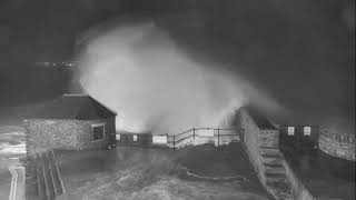 Storm Ciara waves surging over Porthcawl Pier 2020 [upl. by Marchelle227]