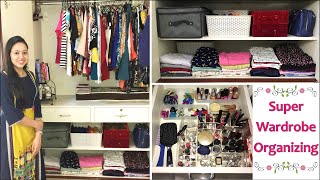 Indian Wardrobe Organization Ideas  Space Saving Ideas  Women Closet Organization Ideas [upl. by Ellednek]