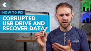 How to Fix Corrupted USB Flash Drive and Recover Data [upl. by Angy447]