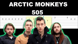 Arctic Monkeys  505 Easy Guitar Tabs Tutorial [upl. by Gunilla]