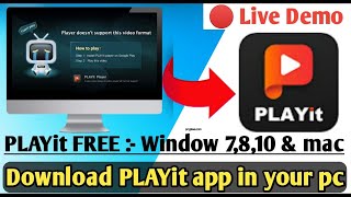 how to download playit for pc  How To download playit software in computer  playit for pc [upl. by Yantruoc]