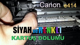 Yazıcı Kartuşu Nasıl Doldurulur Canon e414 [upl. by Stilla]