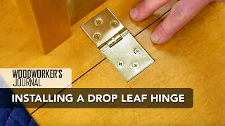 How to Install Drop Leaf Table Hinges  Woodworking [upl. by Alit]