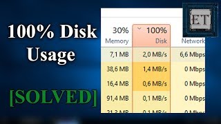 How To Fix 100 Disk Usage in Windows 10 [upl. by Skiba470]