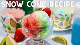 SNOW CONE RECIPE  SIMPLE SNOW CONE SYRUP  ANITAS DELIGHTS [upl. by Stevenson]