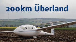 Segelfliegen  200km Überlandflug  Außenlandung  Segelflugausbildung [upl. by Airpal]