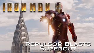 Iron Man Repulsor Blasts Supercut Iron man  Age of Ultron [upl. by Crosley]