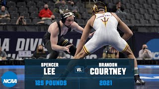 Spencer Lee vs Brandon Courtney 2021 NCAA Title 125 lbs [upl. by Paynter]