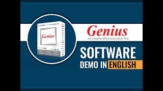 Genius Software Demo  SAG Infotech [upl. by Jeggar609]