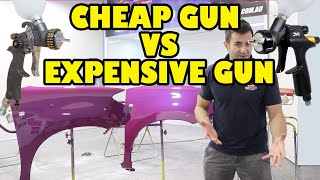 Cheap Spray Gun VS Expensive Spray Gun [upl. by Alaecim]