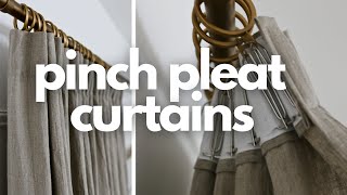 DIY Luxury and EASY Pinch Pleat Curtains [upl. by Schnabel555]