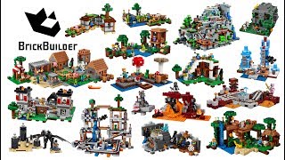 All Lego Minecraft sets compilation  Lego Speed Build for Collectors [upl. by Anir]