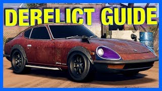 Need for Speed Payback  NISSAN 240Z DERELICT GUIDE NFS Payback Freeroam Gameplay [upl. by Lissy]