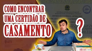 ENCONTRANDO UMA CERTIDÃO DE CASAMENTO [upl. by Theone]