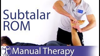 Subtalar Joint  Passive Range of Motion [upl. by Eng]