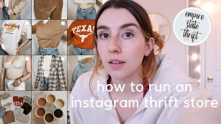 how i run my thrifting business on instagram amp tips for success [upl. by Brynn691]