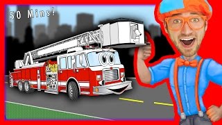 Blippi Songs for Kids  Nursery Rhymes Compilation of Fire Truck and more  50 MINS [upl. by Irama]