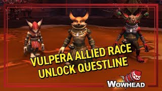 Vulpera Allied Race Unlock Questline [upl. by Nlocnil]