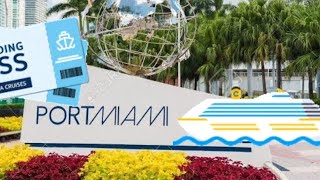 PORT OF MIAMI  CRUISE PORT WALKING TOUR [upl. by Adnaluoy]