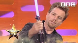 Ewan McGregor showing his light sabre tekkers  The Graham Norton Show  BBC [upl. by Aromas]