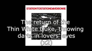 Station to Station  David Bowie  Lyrics [upl. by Hars]