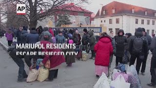 Mariupol residents escape besieged city [upl. by Shir]