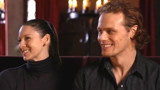 EXCLUSIVE Outlander Stars Sam Heughan and Caitriona Balfe Answer Your Biggest Fan Questions [upl. by Atonsah]