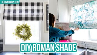 How to sew a DIY ROMAN SHADE [upl. by Areid]