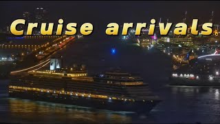 Timelapse Cruise Arrivals Miami Port [upl. by Annaitsirhc]