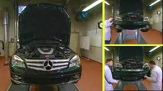 DIY MercedesBenz CClass Front Bumper Removal and Installation  W204 [upl. by Anaila]