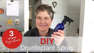 Powerful DIY DISINFECTANT SPRAY  3 Ingredients [upl. by Anairb]