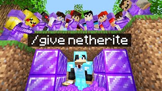 Minecraft Manhunt but i secretly used give [upl. by Anilosi]