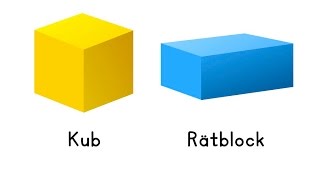 Geometriska kroppar Kub och rätblock [upl. by Toft]